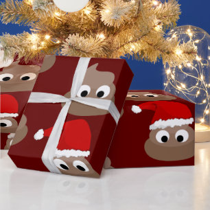 POOP FUNNY CHRISTMAS Wrapping Paper
