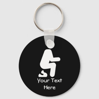 POOP Funny Customize Joke Keychain