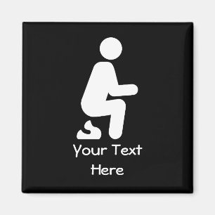 POOP Funny Customize Joke Magnet