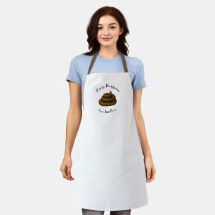 "Poop Happens" Customizable Stressful Day Humour Apron