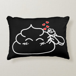 Poop in Love - Brootsch the PooPoo Accent Pillow