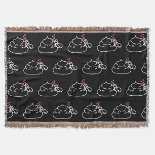 Poop in Love - Brootsch the PooPoo Throw Blanket