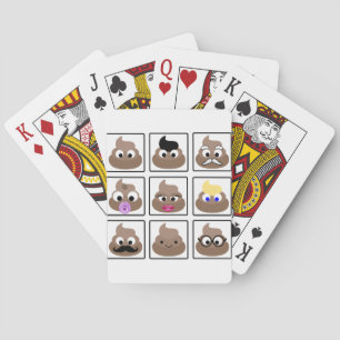 Poop Many Faces Playing Cards