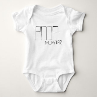 poop monster baby bodysuit