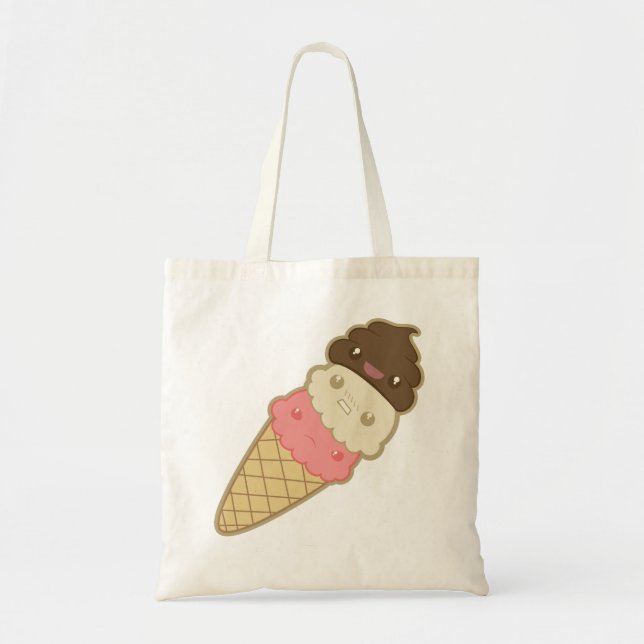 Poop on Ice Cream Tote Bag (Front)