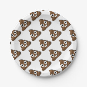 Poop ! paper plate