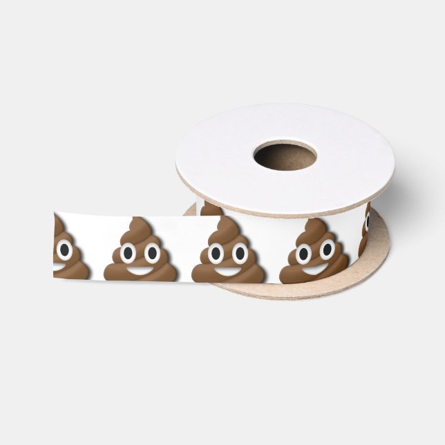Poop ! satin ribbon (Spool)