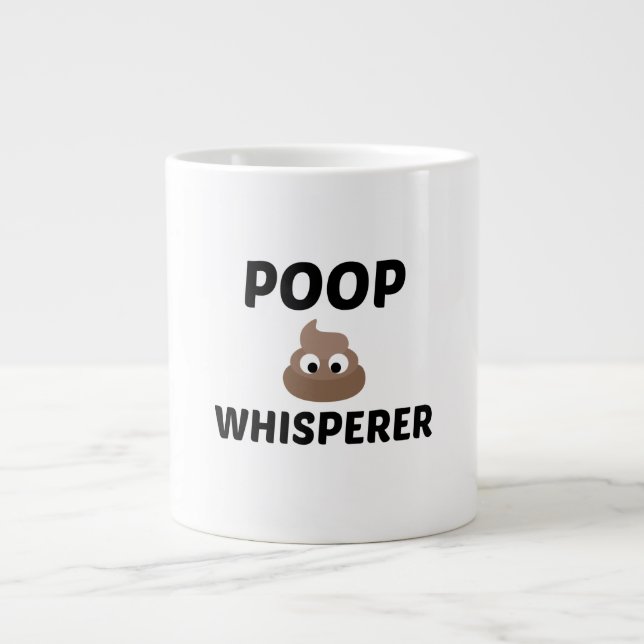POOP WHISPERER LARGE COFFEE MUG (Front)