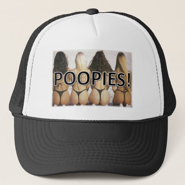 POOPIES! TRUCKER HAT (Front)