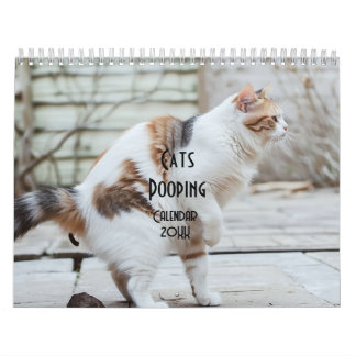Pooping Cats Calendar 2026