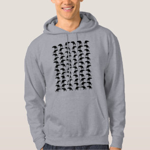 Pooping Dog Pattern  Hoodie