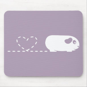 Pooping Heart Guinea Pig Mousemat Mouse Pad