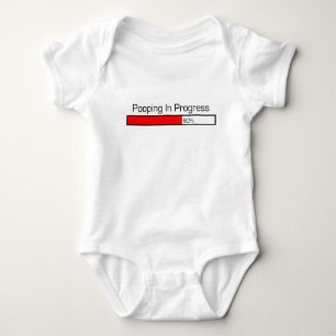 Pooping In Progress Baby Bodysuit