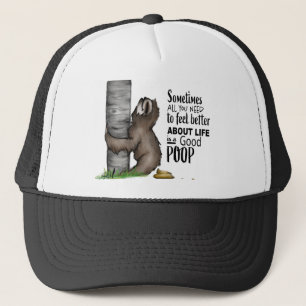 pooping Sloth Trucker Hat