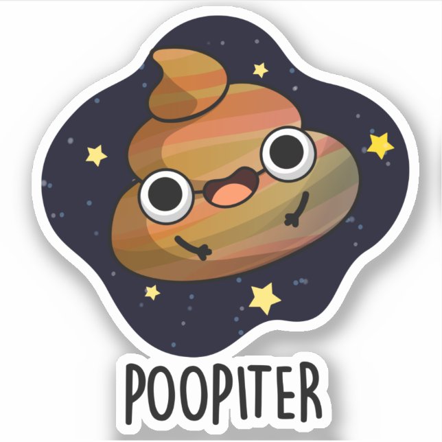 Poopiter Funny Planet Jupiter Pun  (Front)