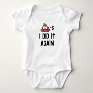 Poops I did it again Baby Bodysuit