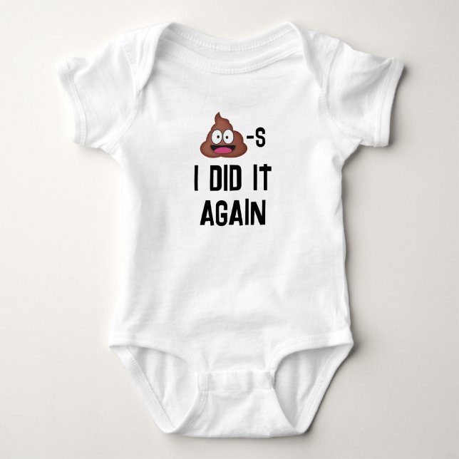 Poops I did it again Baby Bodysuit (Front)