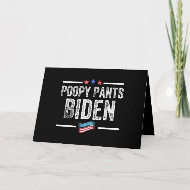 Poopy Pants Biden Card (Front)