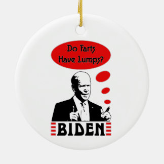 Poopy Pants Biden Ceramic Ornament