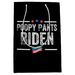 Poopy Pants Biden Medium Gift Bag