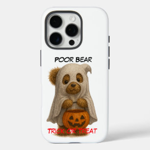 Poor Bear Trick or Treat – Cute Halloween Ghost Be iPhone 16 Pro Case