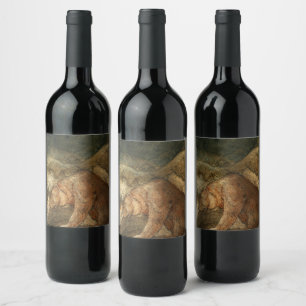 Poor Little Bear, 1912 by John Bauer Wine Label
