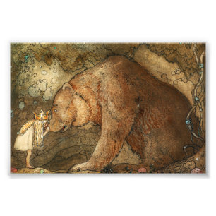 Poor Little Bear by John Bauer Photo Print