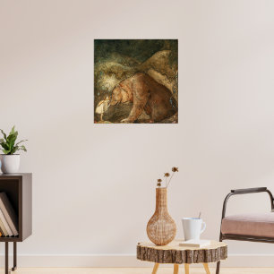 Poor Little Bear by John Bauer Poster