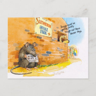 poor rat postcard