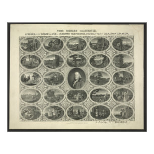 Poor Richard Illustrated By Benjamin Franklin 1887 Photo Print
