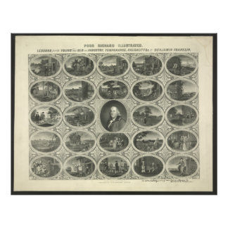 Poor Richard Illustrated By Benjamin Franklin 1887 Photo Print