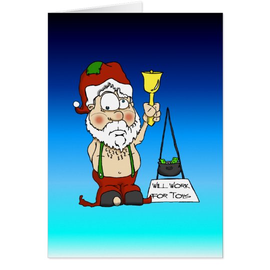 Poor Santa Card