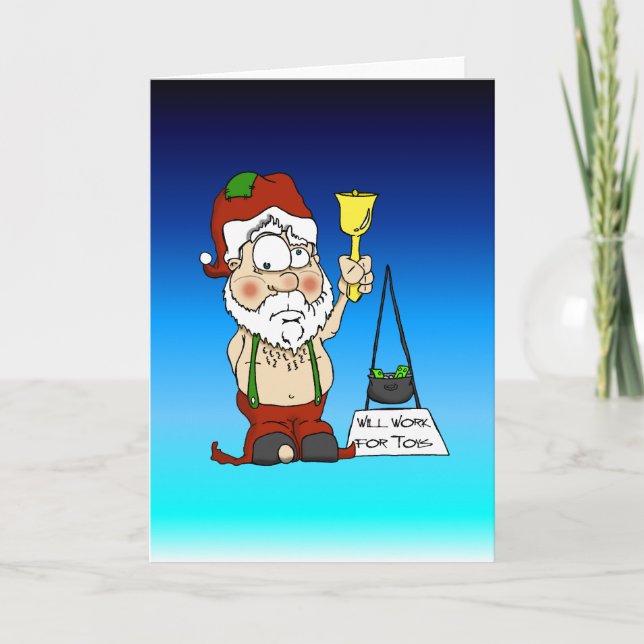 Poor Santa Holiday Card (Front)