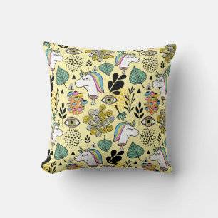 Poor Unicorn Throw Pillow