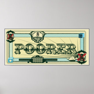 POORER Poster by KNEW! Designs