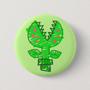 Poorly Drawn Plant 2 Inch Round Button