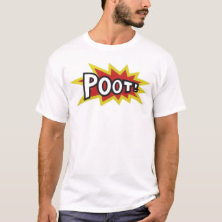 POOT, retro skateboard t shirt design.
