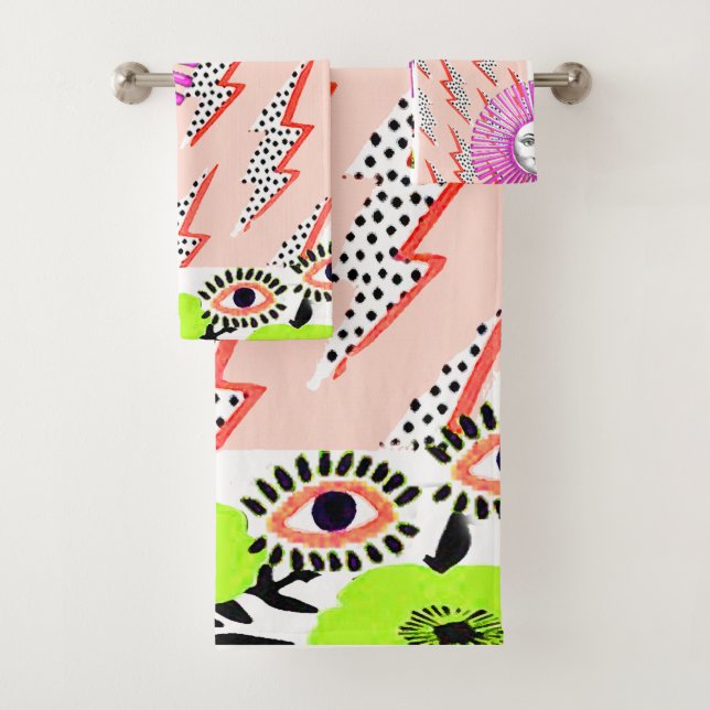 Pop Art 2020 Bath Towel Set (Insitu)