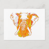 Pop Art African Elephant