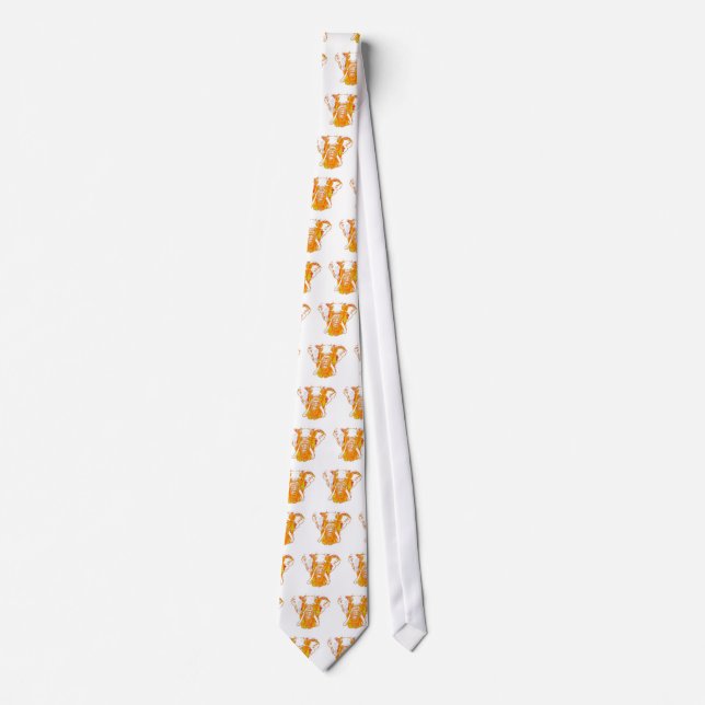 Pop Art African Elephant Tie (Front)