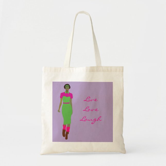 Pop Art  Afro-centric Tote Bag (Front)