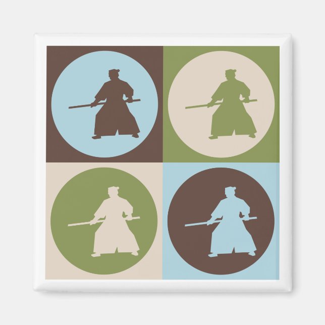 Pop Art Aikido Magnet (Front)
