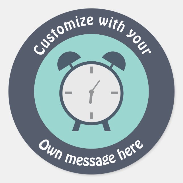 Pop Art Alarm Clock Classic Round Sticker (Front)