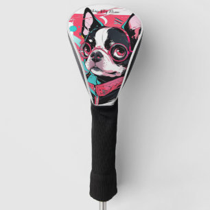 Pop Art Anime Boston Terrier Dog 005 - Victoria Sa Golf Head Cover