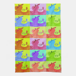 Pop Art Apple Kitchen Towel