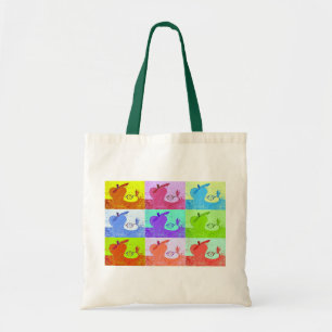 Pop Art Apples Canvas Tote Bag