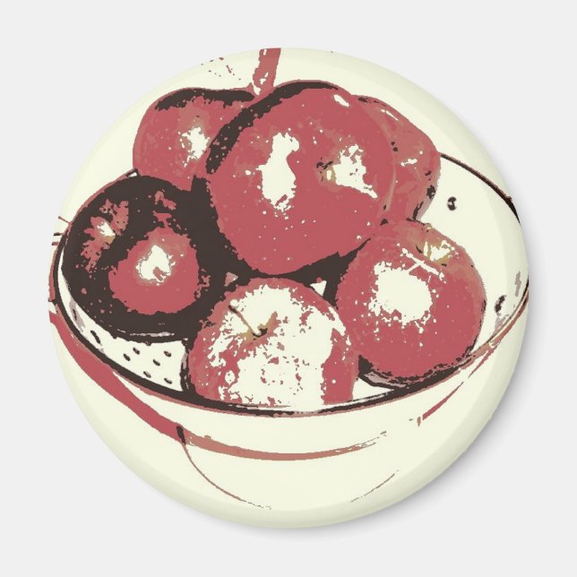 Pop Art Apples Magnet (Front)