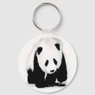 Pop Art Baby Panda Keychain