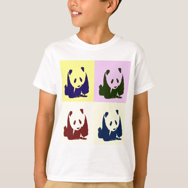 Pop Art Baby Pandas T-Shirt (Front)