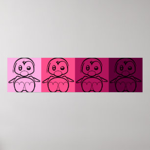 Pop Art Baby Tux Poster